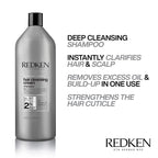 Redken Detox Hair Cleansing Cream Clarifying Shampoo For All Hair Types - Removes Buildup And Strengthens Hair Cuticle