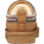 Bebealy Genuine Suede Fuzzy Slippers For Women Winter Warm House Shoes Cozy Mini Boots For Indoor Outdoor