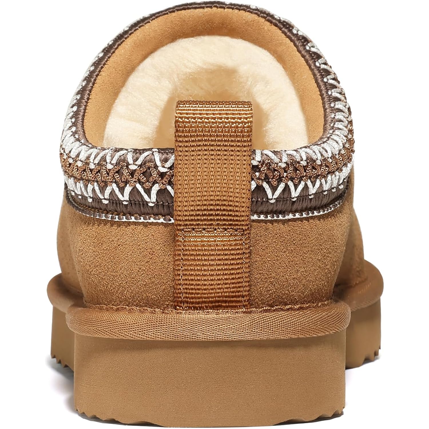 Bebealy Genuine Suede Fuzzy Slippers For Women Winter Warm House Shoes Cozy Mini Boots For Indoor Outdoor