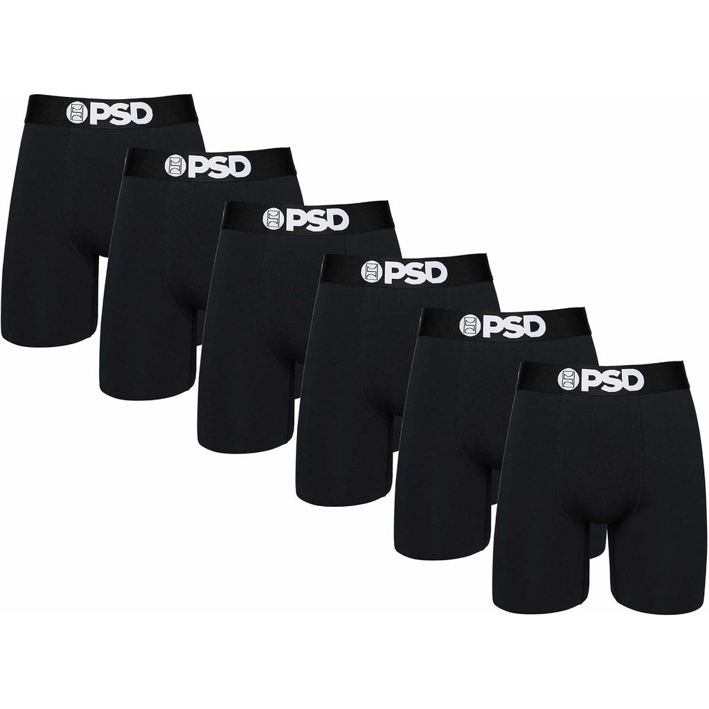 Psd Underwear Mens Boxer Briefs - 3 & 6 Pack, Mid & Standard Length, Soft & Breathable Boxer Briefs For Men