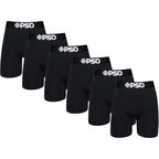 Psd Underwear Mens Boxer Briefs - 3 & 6 Pack, Mid & Standard Length, Soft & Breathable Boxer Briefs For Men