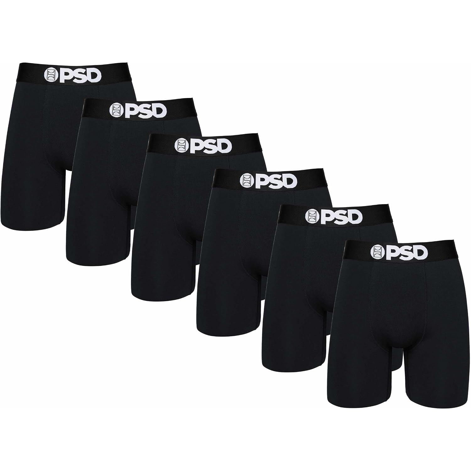 Psd Underwear Mens Boxer Briefs - 3 & 6 Pack, Mid & Standard Length, Soft & Breathable Boxer Briefs For Men