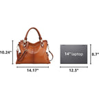 Kattee Soft Women Genuine Leather Purses And Handbags Satchel Tote Shoulder Bag