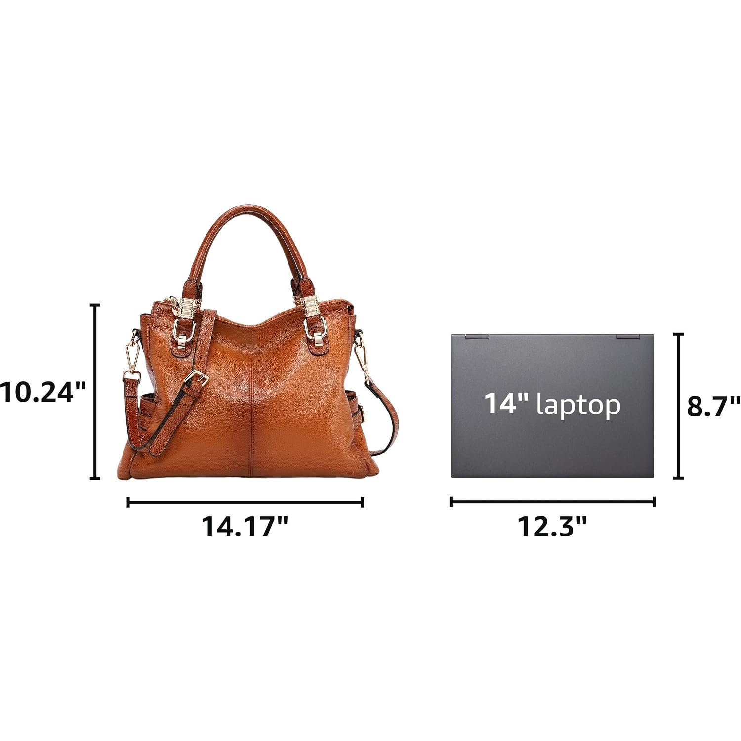 Kattee Soft Women Genuine Leather Purses And Handbags Satchel Tote Shoulder Bag