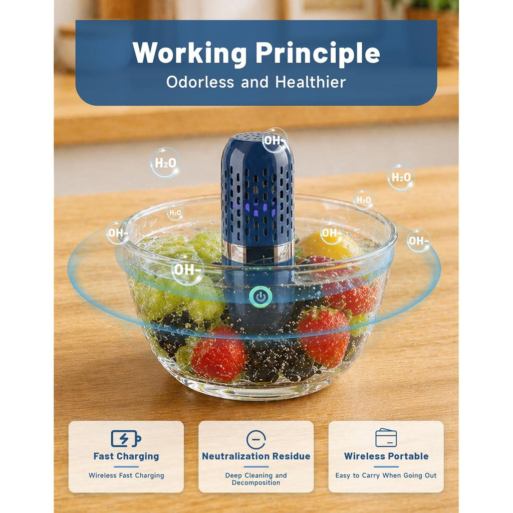 Purepod Produce Cleaner, 2026 New Pure Pod Vegetable And Fruit Cleaner, 10 Minute Portable, Extend Shelf Life, Rechargeable Travel Friendly Design For Produce, Meat Seafood (1 Pcs)