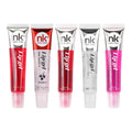 Nicka K New York Variety Set Of 5 Nk Hydrating Lip Gel - Vitamin E (Clear, Rosehip Oil, Bubble Gum, Cherry, Strawberry)