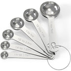 Stainless Steel Measuring Spoons Set,Coffee Scoop Spoon,Kitchen Gadgets For Cooking & Baking,Set Of 6