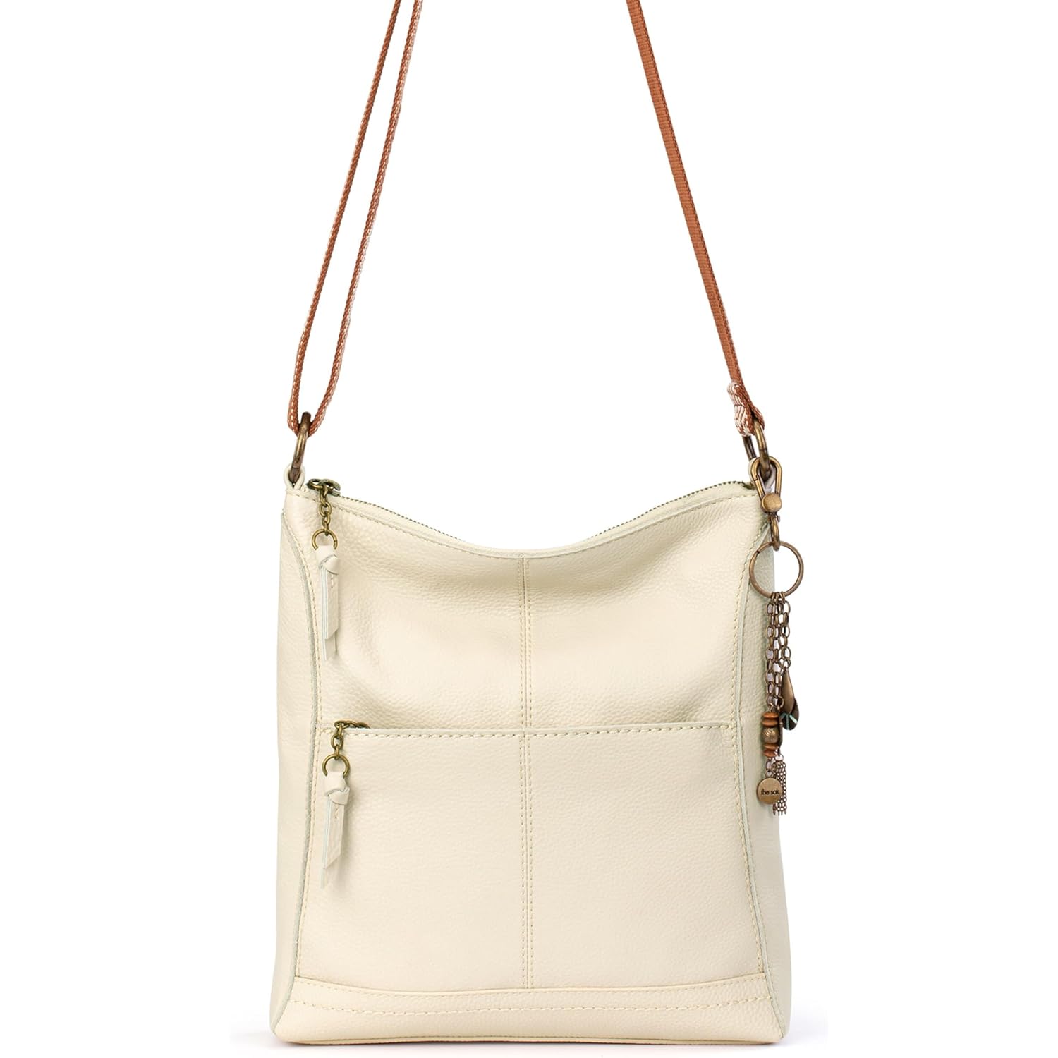 The Sak Lucia Leather Crossbody Purse - Premium Leather Women's Handbag for Everyday & Travel - Cross Body Bag With Zipper