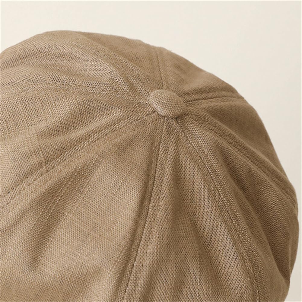 Summer Newsboy Cap For Women Breathable Linen Octagon Hat Wide Brim Gatsby Cabbie Cap Soft Paperboy Hat 2026