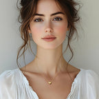 Gold Necklace for Women 14K Gold Pendant Necklaces for Women Charm Beauty Elegance and A Hint of Romance Dainty Heart Pendant Necklaces With Adjustable Length 18in