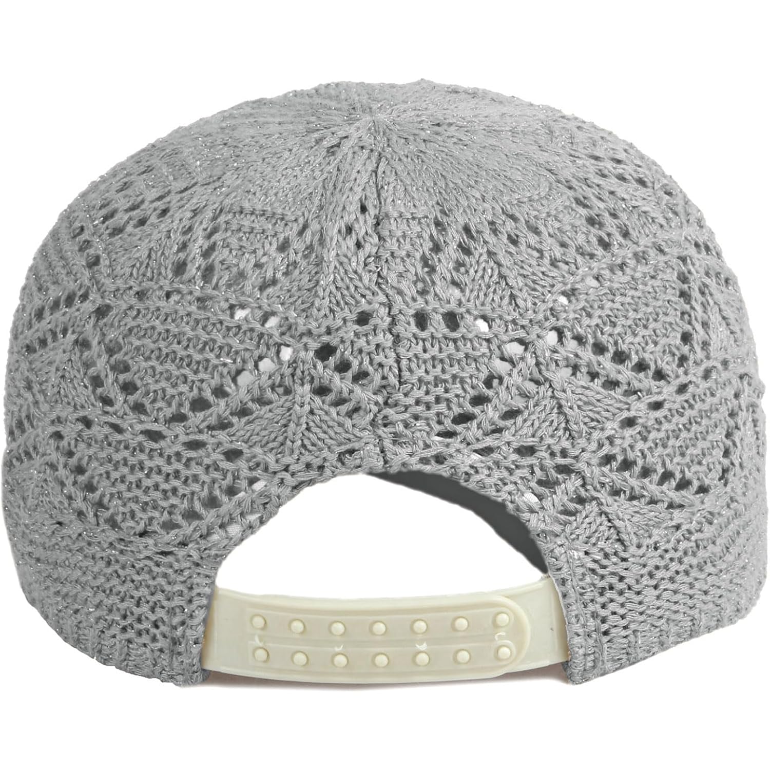 FASHIXD Knit Mesh Baseball Cap for Women Summer Yarn Trucker Hats Breathable Outdoor Hat Light Grey