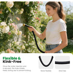 Garden Hose 50Ft, Non-Expanding Water Hose Ultra Lightweight, Kink-Free, Burst-Resistant, Lead-Free, Flexible & Durable High-Pressure Hose For Yard, Lawn, Outdoor, Car Washing