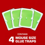 Tomcat Super Hold Glue Traps Mouse Size For Mice, Cockroaches, Spiders, And Scorpions, Ready-To-Use, 4 Traps | For Mice, Cockroaches, Spiders, And Scorpions, Ready-To-Use