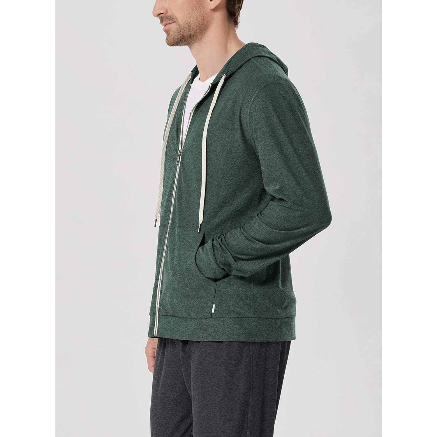 Ododos Men'S Full-Zip Hoodie - Odstratum Tech Ultra Soft Outfit Upf 50+ Performance Hooded Jacket With Pockets