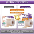 Silicone Scar Sheets, Medical Grade Silicone Scar Tape For Surgical, Hypertrophic, Keloid, C-Section, Burn, Old & New Scars, Reusable Professional Scars Removal Sheets (1.6"X 59" Roll-1.5M)