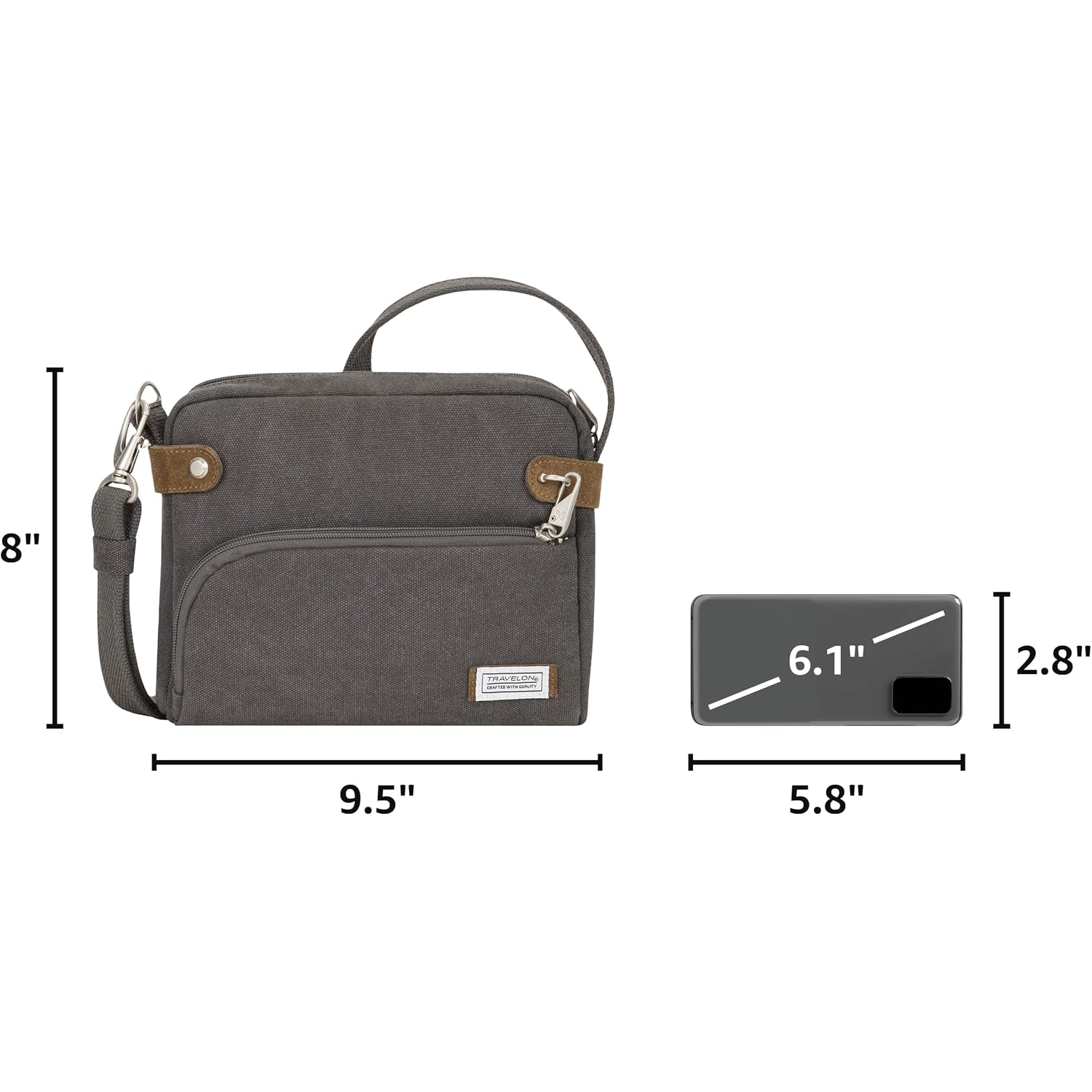 Travelon Anti-Theft Heritage Small Crossbody Bag