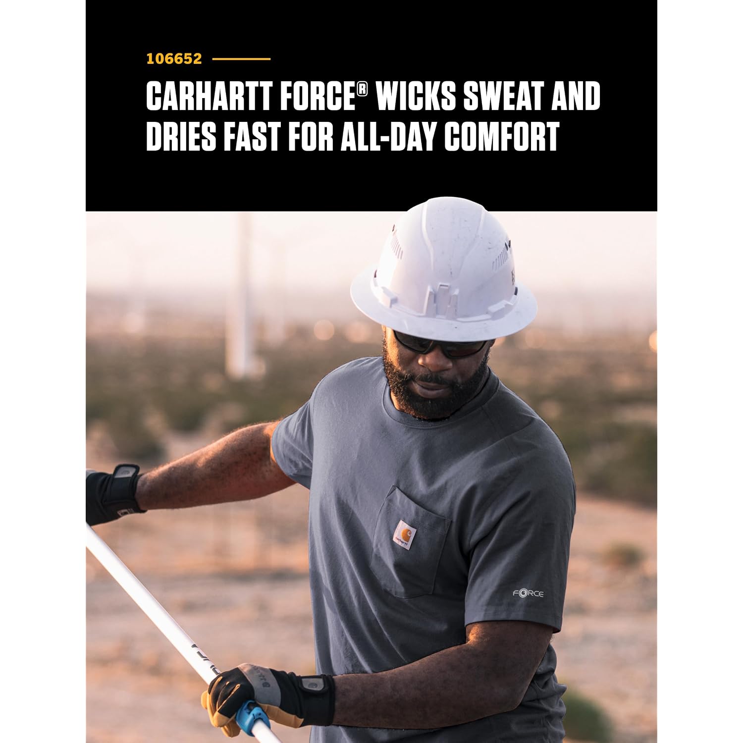 Carhartt Men'S Force Relaxed Fit Midweight Short-Sleeve Pocket T-Shirt