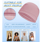 3 Pieces Cotton Skull Caps for Men Women Chemo Headwear Lightweight Beanie Sleeping Cap Helmet Liner Set E-light Blue,pink,light Purple