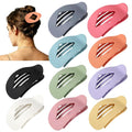 10 Pcs Flat Hair Clips For Women - 4.2 Inch Hair Claw Clips, Neutral Leopard Hair Accessories For Daily Styling (Corlorful)