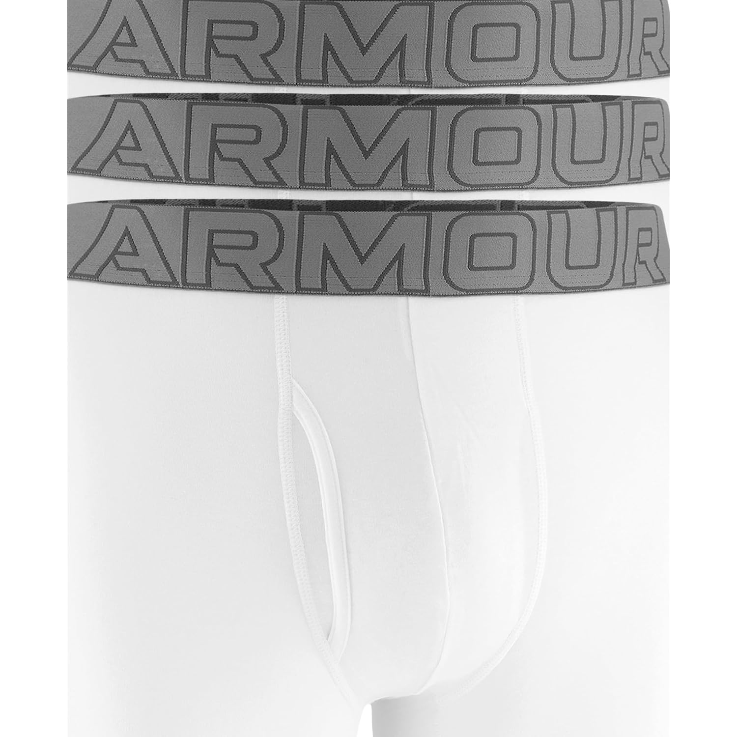 Under Armour Men'S Performance Cotton Boxerjock Brief Underwear, 6" Inseam, All-Day Comfort & Ultra-Soft, 3-Pack