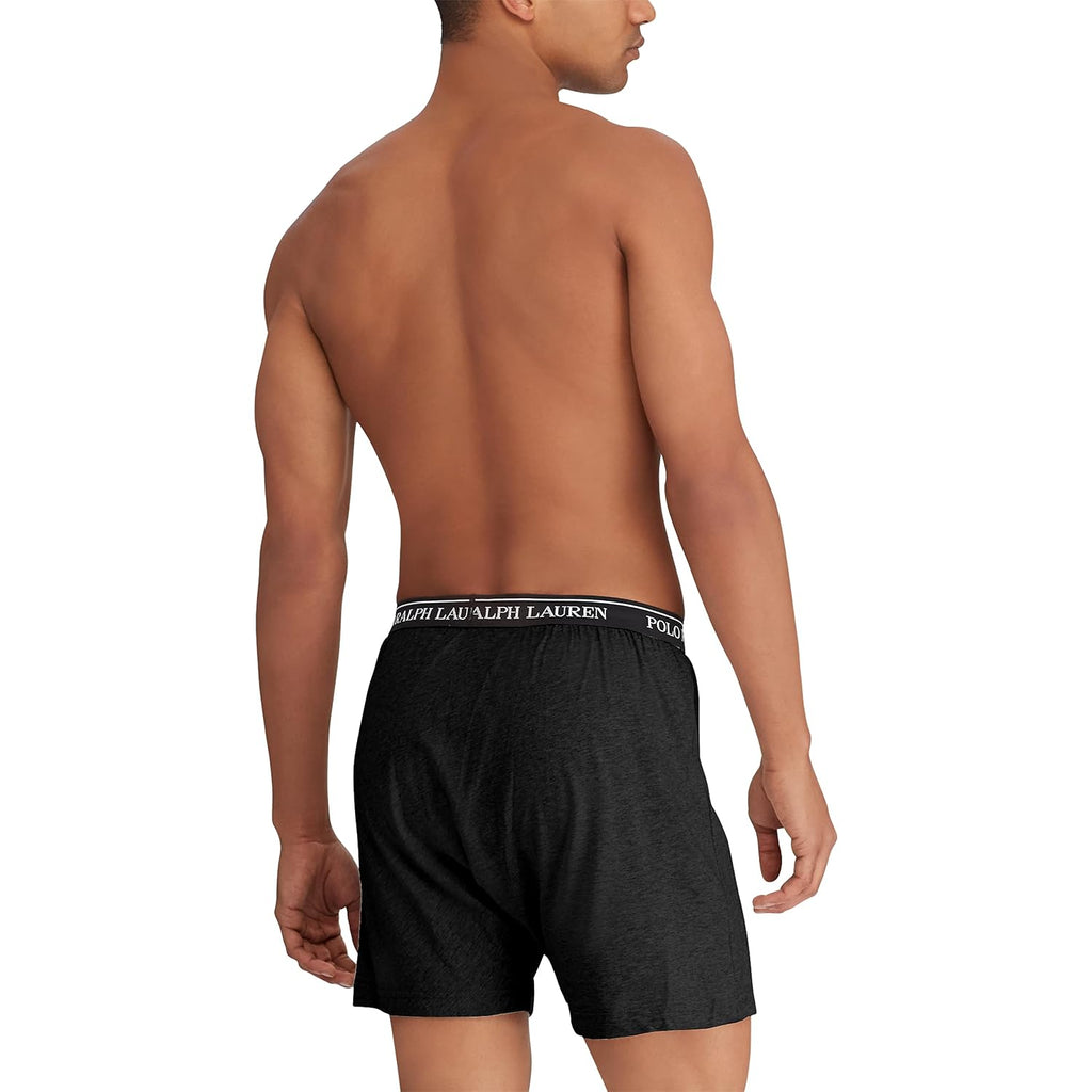 Polo Ralph Lauren Underwear Boxers Pack, 3-Pack, Classic Fit Cotton Knit Boxer, 100% Cotton Moisture Wicking Boxers