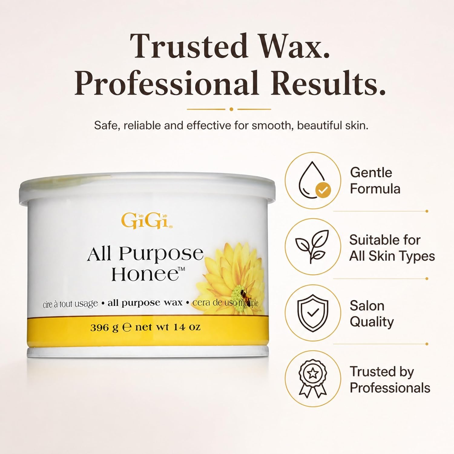 GiGi All Purpose Honee Wax 14 oz (Pack of 2)