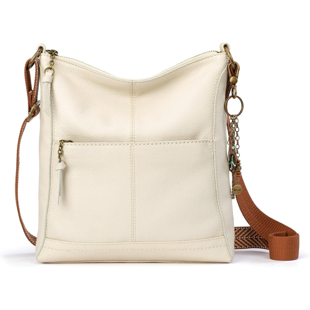The Sak Lucia Leather Crossbody Purse - Premium Leather Women's Handbag for Everyday & Travel - Cross Body Bag With Zipper