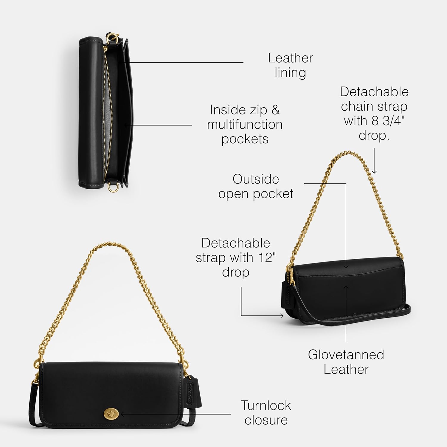 Coach Women'S The Coach Originals Glovetanned Dinky