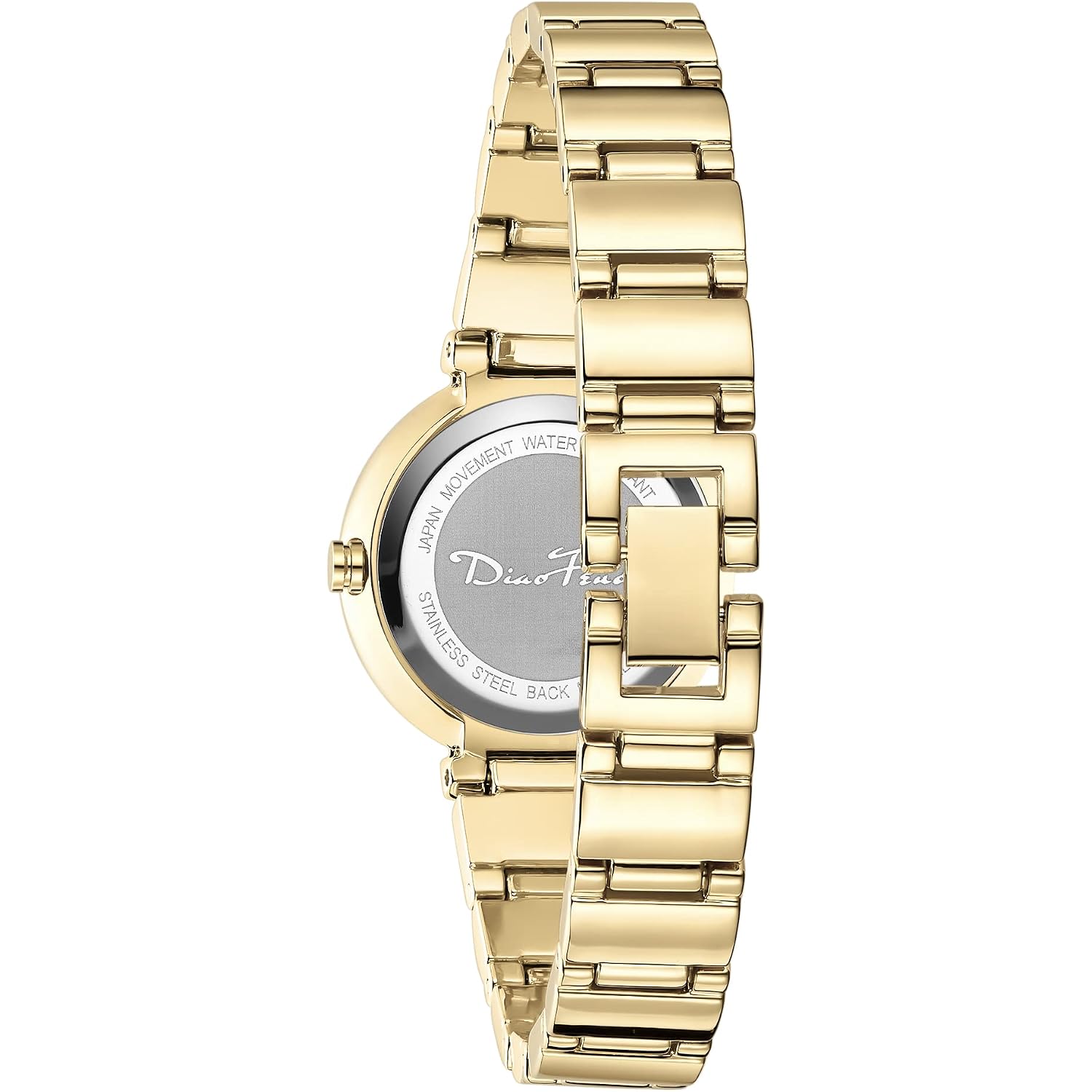 Diaofendi Gold Watches For Women Luxury Ladies Quartz Wrist Watches Stainless Steel Bracelet,Vintage Fashion Womens Watch,Bracelet Adjustment Tool Included,Water Resistant