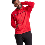 Champion Mens Pullover Graphic Fleece Hoodie, Standard Fit Midweight Fleece Classic Script Logo Available Regular, Big & Tall