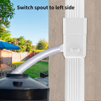 Downspout Diverter, Rainwater Diverter Fits For 3"X4" Oversize Downspout And 2"X3" Downspout, Rainwater Collection System With Adjustable Valve, Diverts Water Into Rain Barrel, 4Ft. Hose