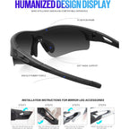KALIYADI Sports Sunglasses for Men, Polarized Sun Glasses for Men Women Youth Baseball Softball with UV Protection (3 Packs) Purplish Red/Dark Blue/Blue Green