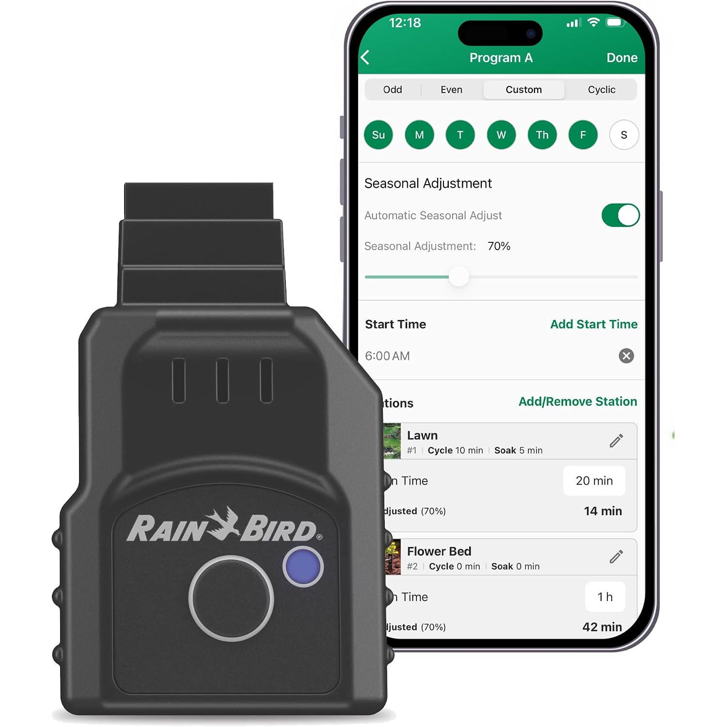 Rain Bird Lnk2 Smart Wifi Module 2Nd Generation - Irrigation Controller Wifi Upgrade, Remote App Control, Quick Pair Setup, Compatible With Tru, Esp-Tm2, Esp-Me3, Esp-Rzxe And Esp-Lxme2