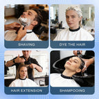 8-Piece Hair Cutting Cape Set Includes 6 Reusable 57X47 Inch Haircut Capes And 2 Cleaning Brushes Professional Hair Cape