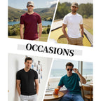 Little Beauty 5 Pack Men'S T-Shirts Crew Neck Short Sleeve Cotton Tee Casual Summer Tops