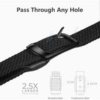 Mens Belts Stretchable Big And Tall Belts For Men Elastic Stretch Belt Black 1.26"