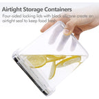 CHEFSTORY Airtight Food Storage Containers Set, 14 PCS Kitchen Storage Containers with Lids for Flour, Sugar and Cereal, Plastic Dry Food Canisters for Pantry Organization and Storage