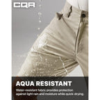 Cqr Men'S Stretch Utility Shorts, Lightweight Quick Dry Casual Shorts, Hiking Golf Cargo Shorts With Zipper Pockets