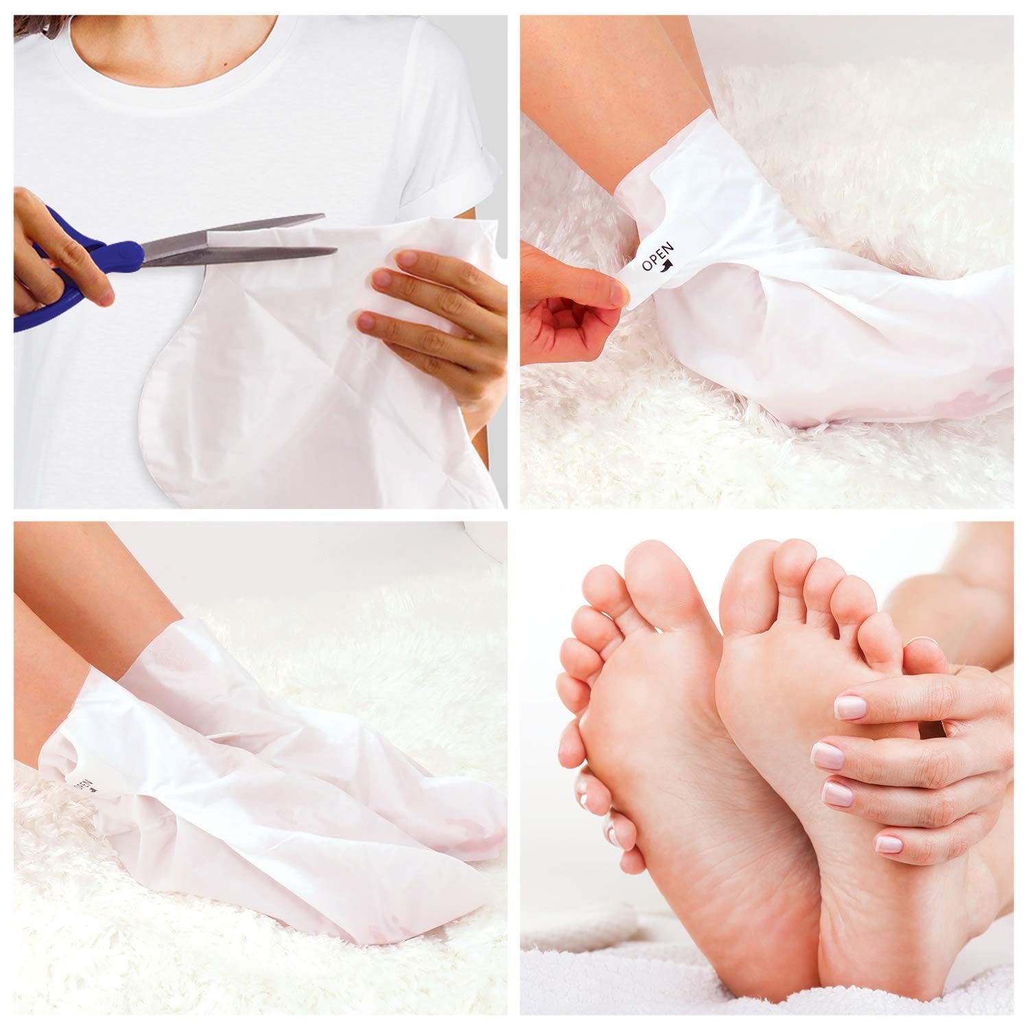 2 Pairs Foot Peel Mask Exfoliant for Soft Feet in 1-2 Weeks, Exfoliating Booties for Peeling Off Calluses & Dead Skin, For Men & Women Lavender by BEALUZ