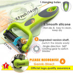 Gannk Potato Apple Vegetable Peelers For Kitchen, I And Y Peelers For Fruit Veggie Potatoes Carrot Cucumber, 3 In 1 Blade Spin Design With Julienne Multifunctional
