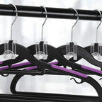 Hanger Hooks Space Saving, 60 Pack Clothes Hanger Connector Hooks, Transparent Stackable Clothes Hangers With Hooks For Closet Organizer (Clear)