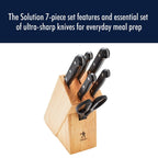 Henckels Solution 7-Pc Knife Set, Razor-Sharp, German Engineered, Natural