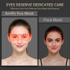 Red Light Therapy For Eyes, 4-In-1 3 Minutes Treatment Under Eye Red Light Mask, Targets Fine Lines, Eye Bags, Wrinkles & Dark Circles, Rejuvenating Eye Massager For Men Women (Black)