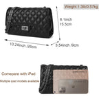 Gladdon Quilted Crossbody Purse for Women Trendy Ladies Shoulder Bag with Chain Designer Purses