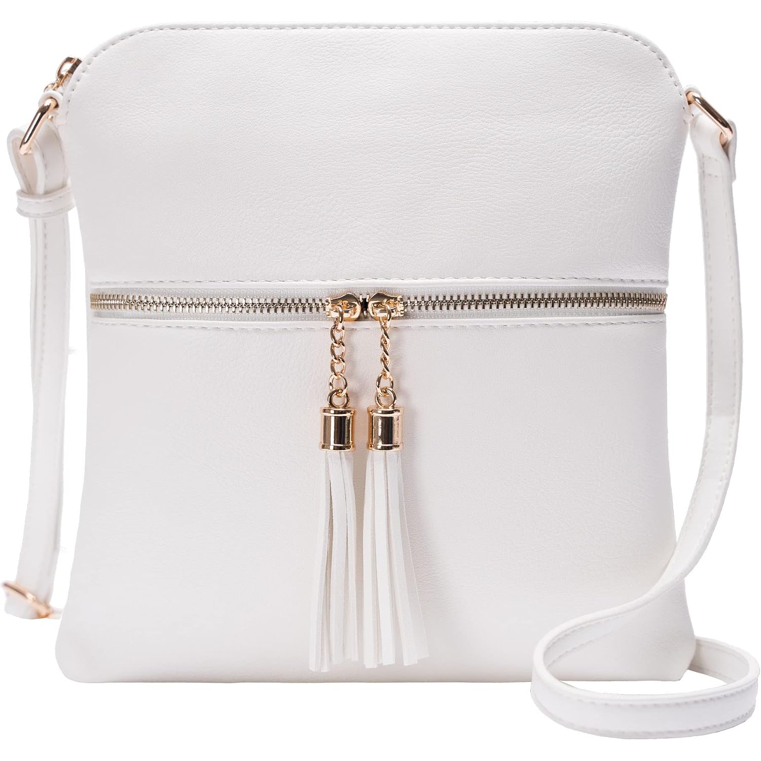 Womens Lightweight Medium Crossbody Purse With Tassel, Perfect Size Crossbody Bags For Daily Use, Travel
