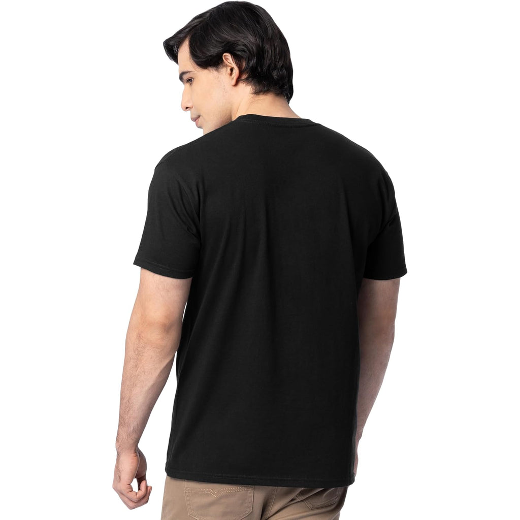 Fruit Of The Loom Men'S Eversoft Cotton Short Sleeve Pocket T-Shirts, Breathable & Tag Free, 2-Pack