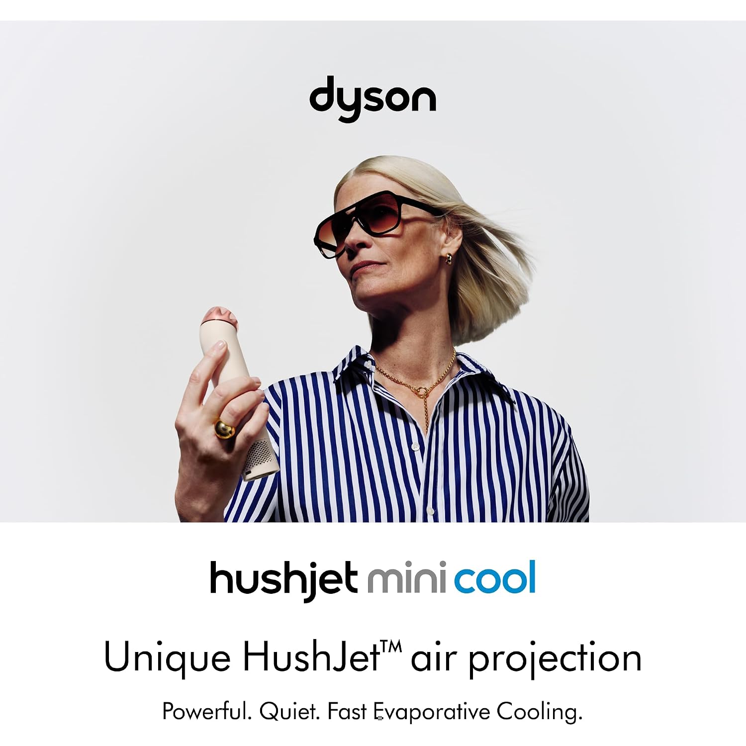 Dyson Hushjet™ Mini Cool Fan (Stone/Blush)