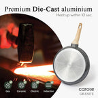 Carote Nonstick Frying Pan Skillet,Non Stick Granite Fry Pan Egg Pan Omelet Pans, Stone Cookware Chef'S Pan, Pfoa Free,Induction Compatible(Classic Granite, 8-Inch)