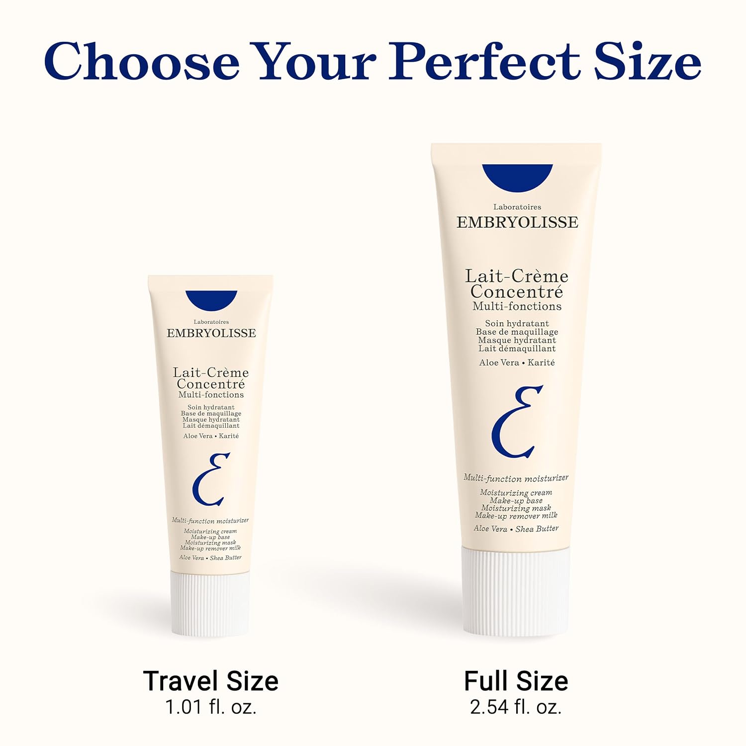 Embryolisse Lait-Crème Concentré Face Moisturizer And Makeup Primer, French Face Cream With Shea Butter & Aloe Vera