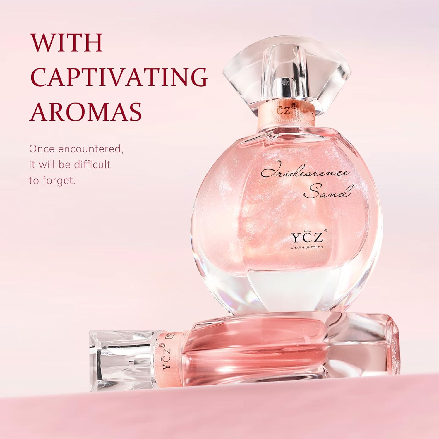 Ycz Quicksand Perfume Luxury Women's Perfume Gift Set, 2.19oz (65ml) Eau De Parfum – Long-Lasting Oriental Fragrance with Grapefruit, Citrus & Blackcurrant, Elegant Bottle Design, is Women Unique Gift